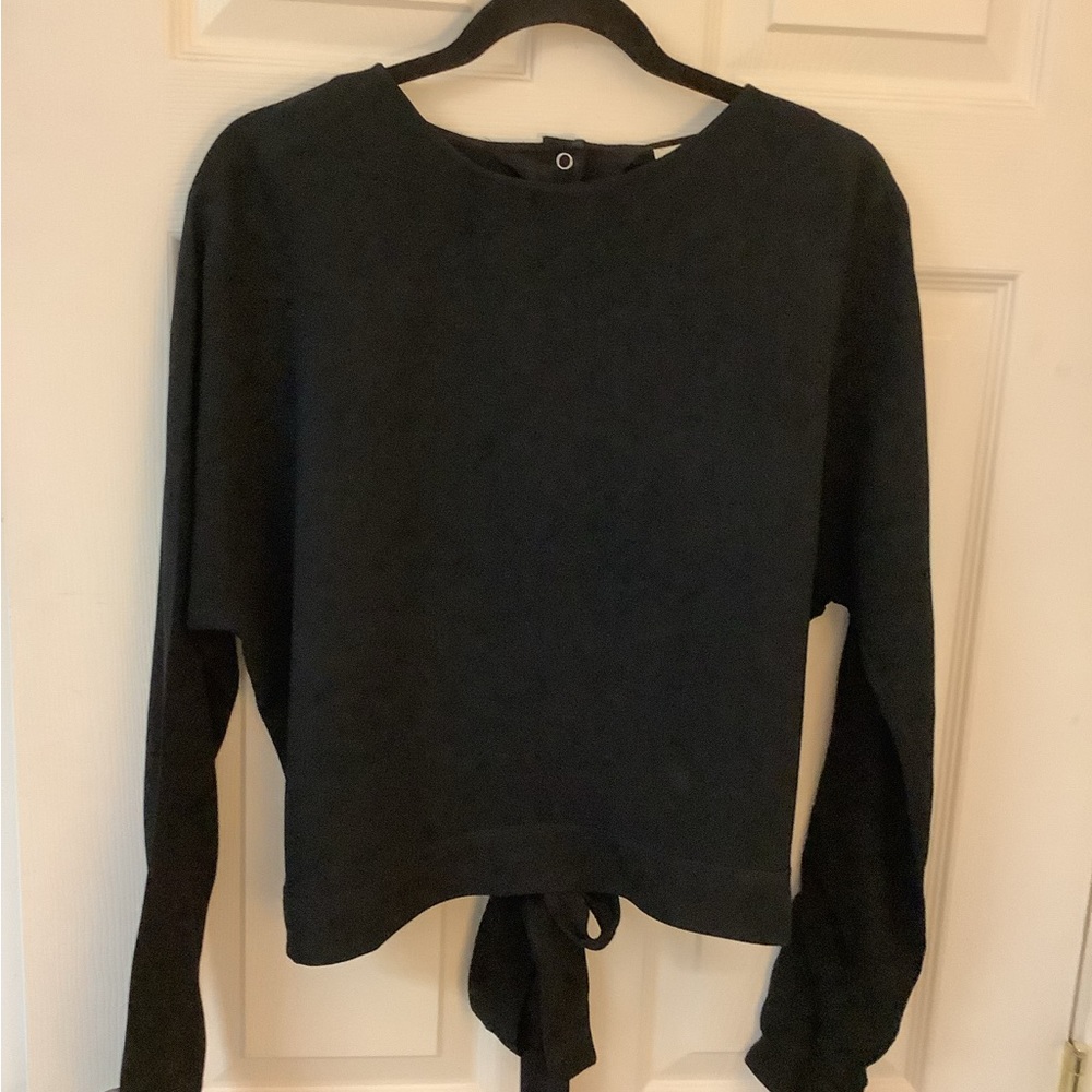 Wilfred tie back blouse crepe material small